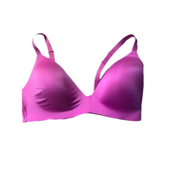 SKIMS Wireless Form T-Shirt Demi Bra in Fuchsia - Sz 42DD - Picture 2 of 7